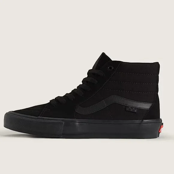 NWOB vans | Sk8-Hi Skate Shoe - Black Monochrome | Unisex W 7.5/M 6 - Picture 4 of 11